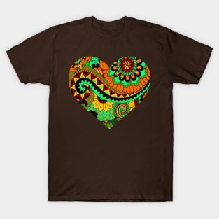 Organic Floral Heart T-Shirt